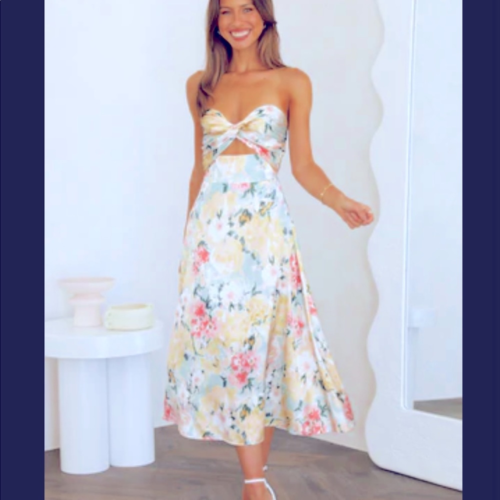 NWT Hello Molly Scenic Drives MIDI Dress Floral